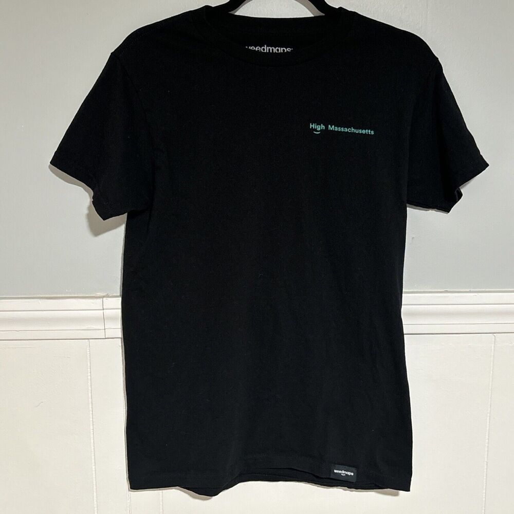 Weedmaps Short sleeve Tee High Massachusetts Cannabis History Size Small - Picture 2 of 5